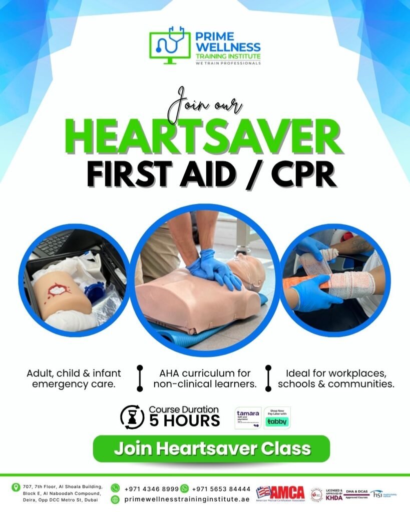 aha heartsaver course Dubai
